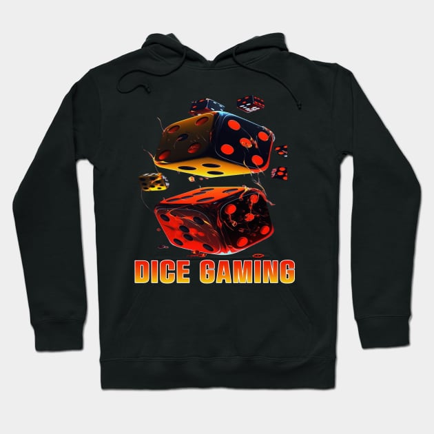 Dice Gaming Hoodie by hamada_pop